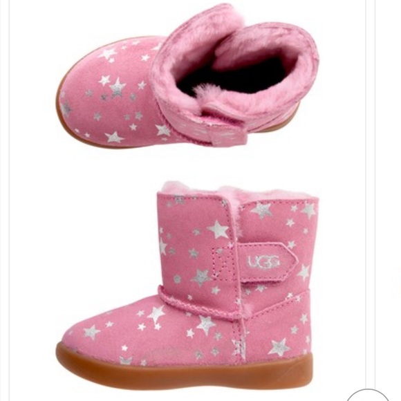 UGG | Girls Pink Keelan Stars Boots - Picture 11 of 11